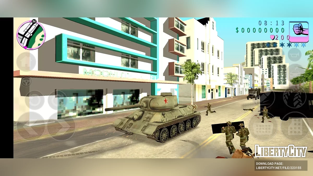 Soviet T-34-85 Tank / GTA Vice City (iOS, Android)