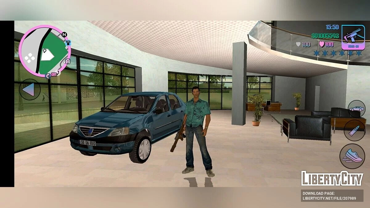 Отражения на автомобилях / GTA Vice City (iOS, Android)