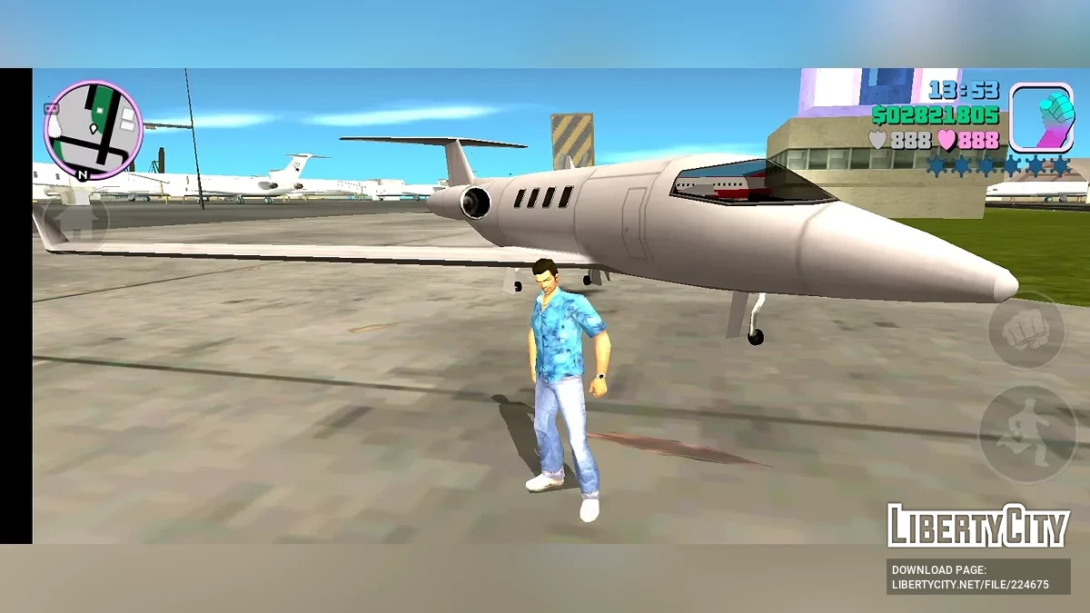 SA Shamal Plane for Mobile / GTA Vice City (iOS, Android)