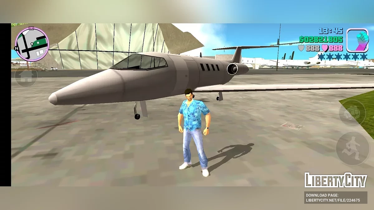 SA Shamal Plane for Mobile / GTA Vice City (iOS, Android)