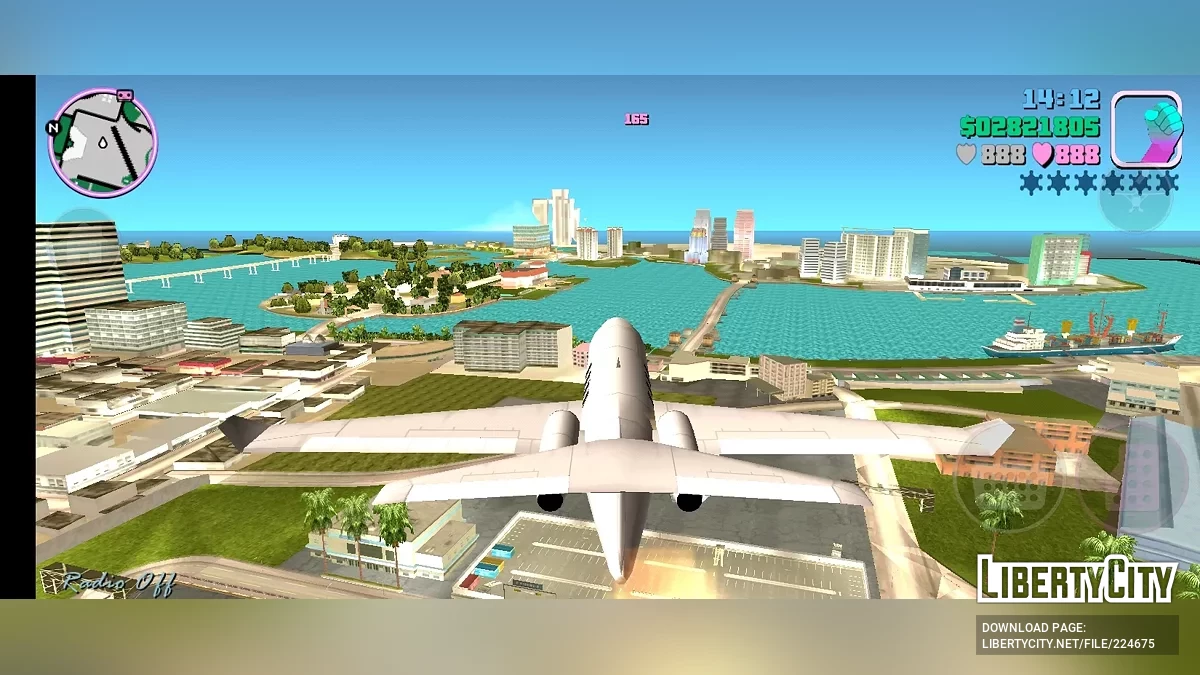 SA Shamal Plane for Mobile / GTA Vice City (iOS, Android)
