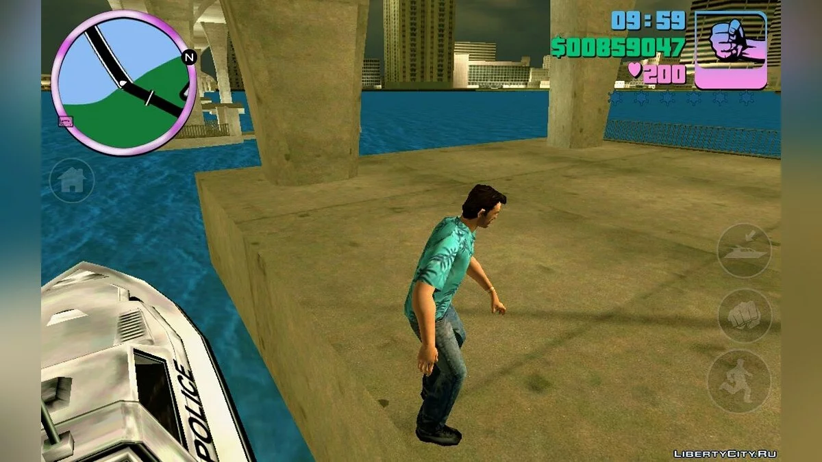 Swimming and Parkour (Android) / GTA Vice City (iOS, Android)