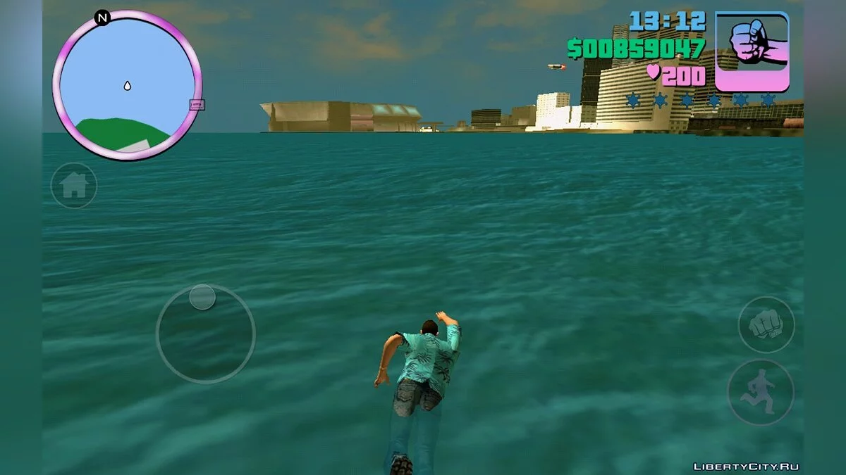 Swimming and Parkour (Android) / GTA Vice City (iOS, Android)