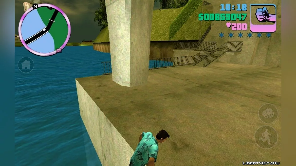 Swimming and Parkour (Android) / GTA Vice City (iOS, Android)