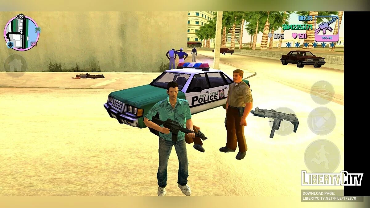 Можливість зателефонувати в поліцію / GTA Vice City (iOS, Android)