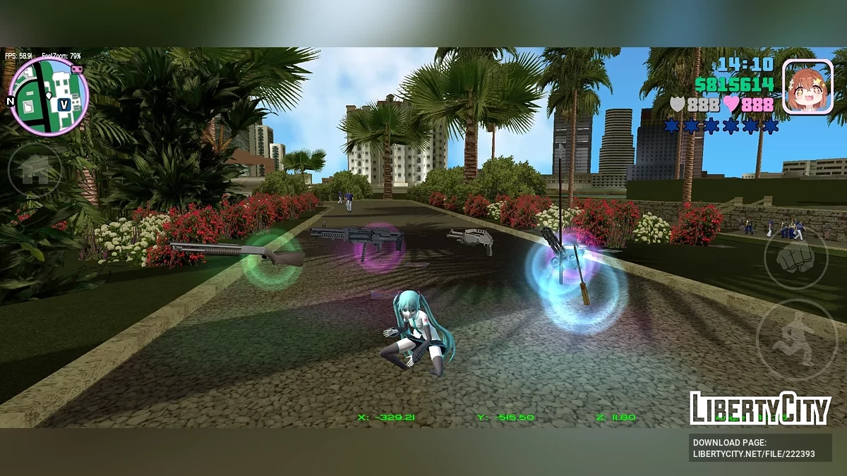 Weapon Drop Feature / GTA Vice City (iOS, Android)