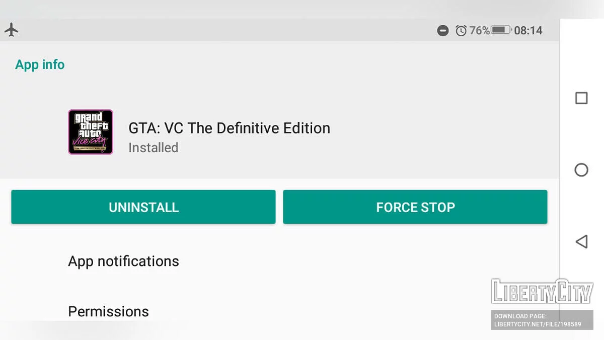 GTA Vice City: The Definitive Edition - Нові текстури для меню гри / GTA Vice City (iOS, Android)