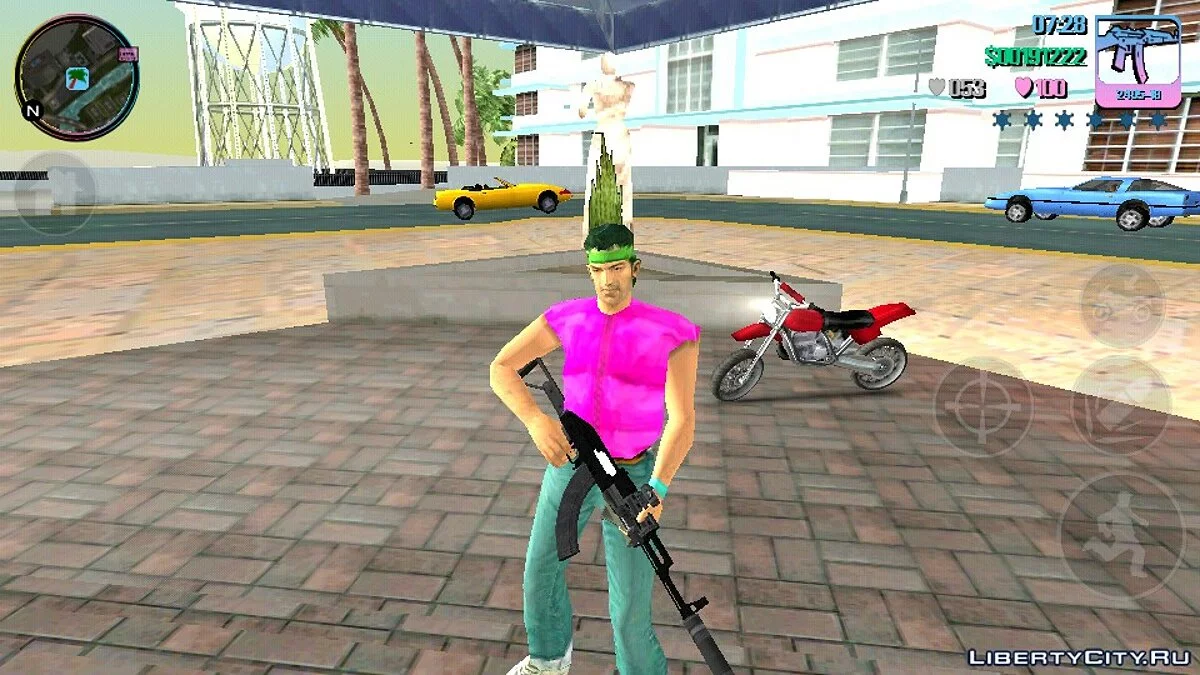 Skin de motociclista para GTA VC / GTA Vice City (iOS, Android)