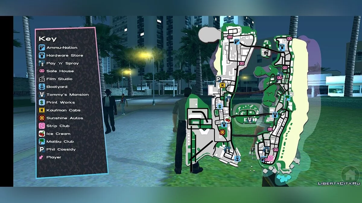 PC Detailed Radar-Map for Android / GTA Vice City (iOS, Android)