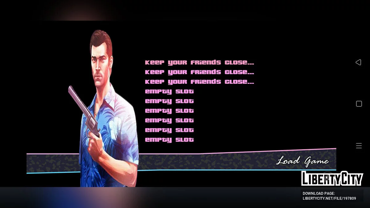 GTA VC 10th Anniversary Menu & Loadscreen / GTA Vice City (iOS, Android)