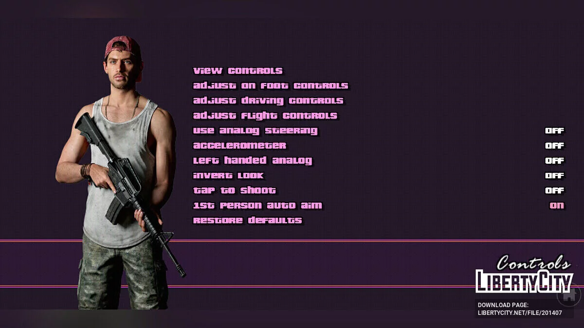 GTA 6 Menu Background / GTA Vice City (iOS, Android)