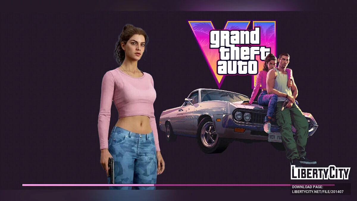 GTA 6 Menu Background / GTA Vice City (iOS, Android)
