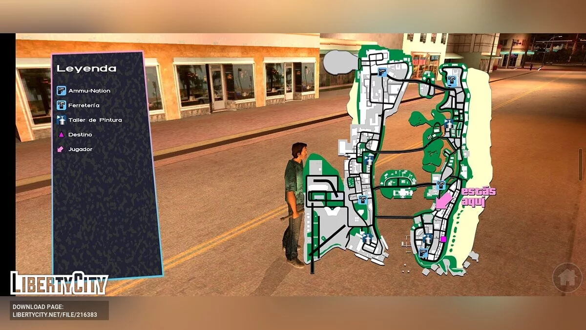Інтерфейс з ПК-версії / GTA Vice City (iOS, Android)