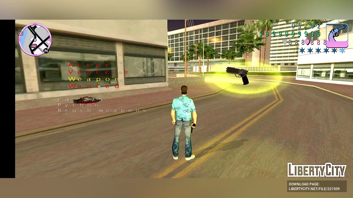 Бластерний пістолет з Blade Runner 2049 / GTA Vice City (iOS, Android)