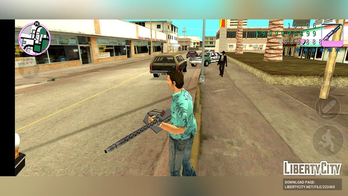 Schwere Maschinenpistole aus Shadow the Hedgehog / GTA Vice City (iOS, Android)