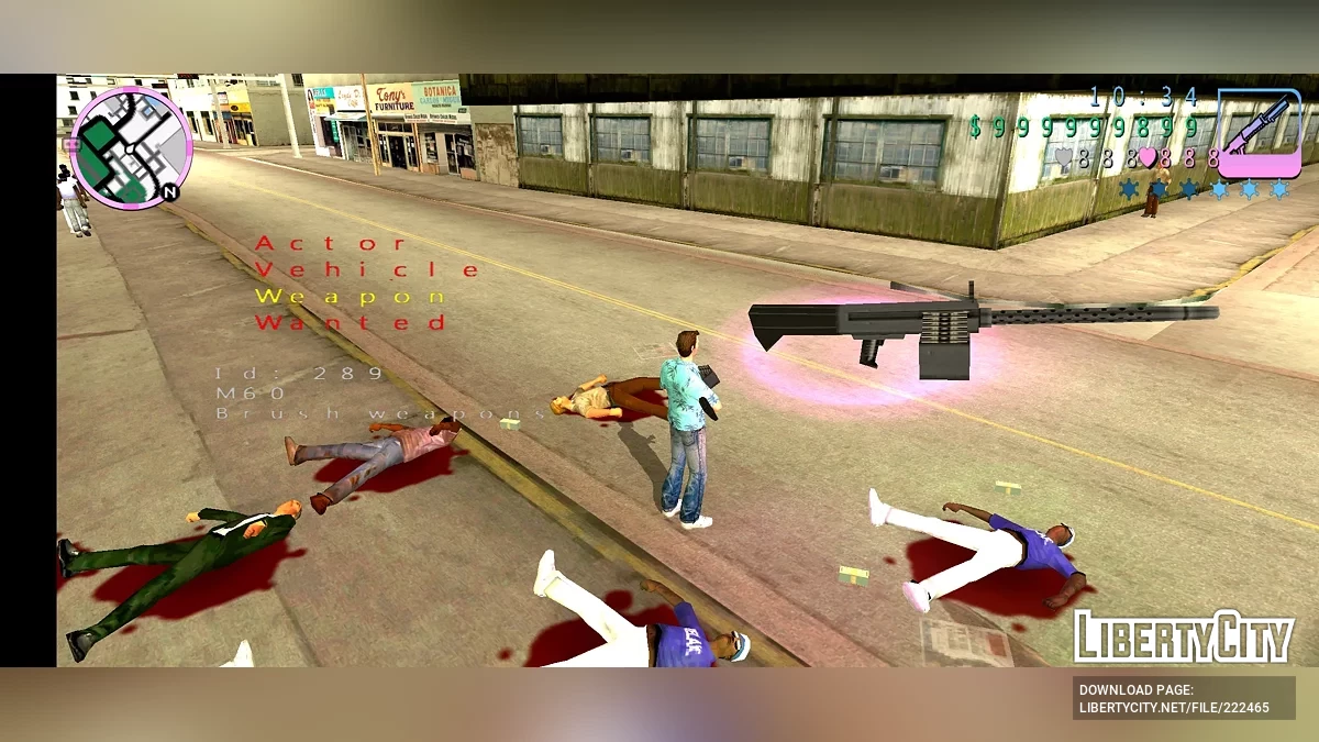 Schwere Maschinenpistole aus Shadow the Hedgehog / GTA Vice City (iOS, Android)