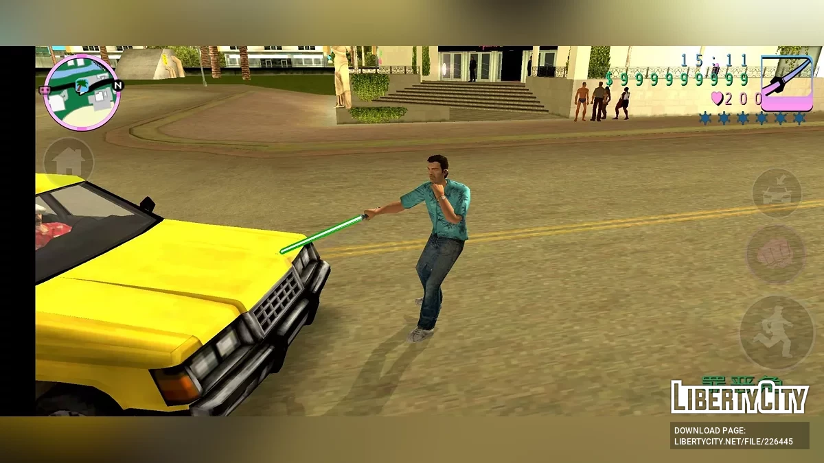 Чотирикольоровий світловий меч / GTA Vice City (iOS, Android)