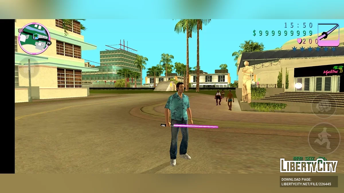 Чотирикольоровий світловий меч / GTA Vice City (iOS, Android)