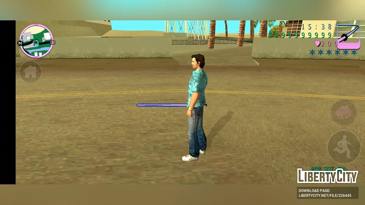 Чотирикольоровий світловий меч / GTA Vice City (iOS, Android)