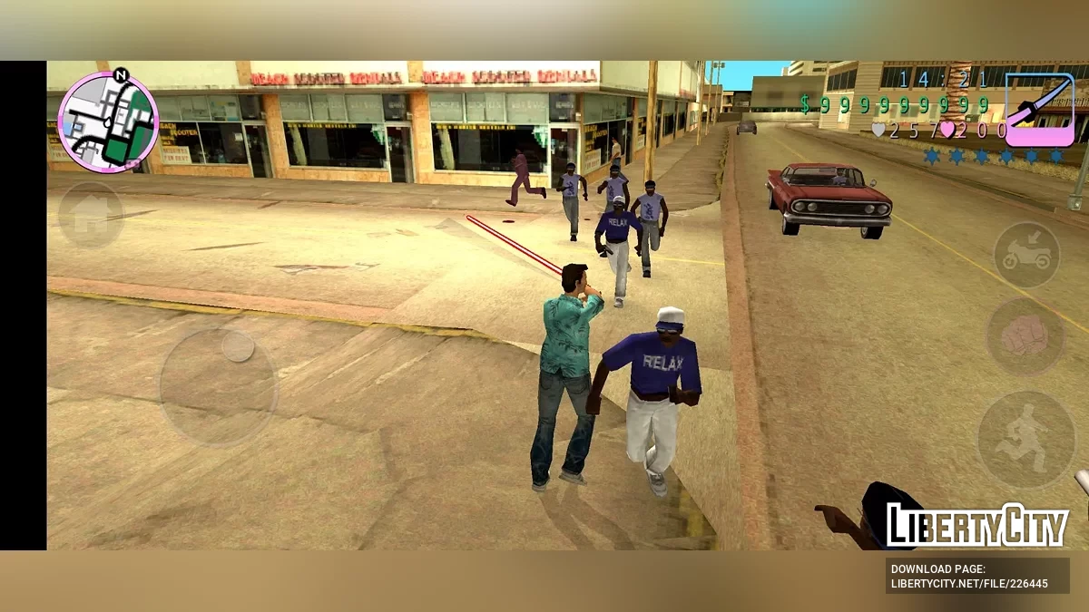 Чотирикольоровий світловий меч / GTA Vice City (iOS, Android)