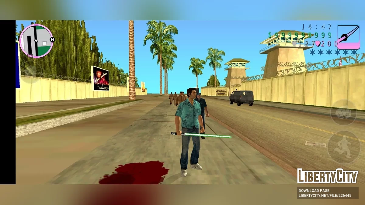 Чотирикольоровий світловий меч / GTA Vice City (iOS, Android)