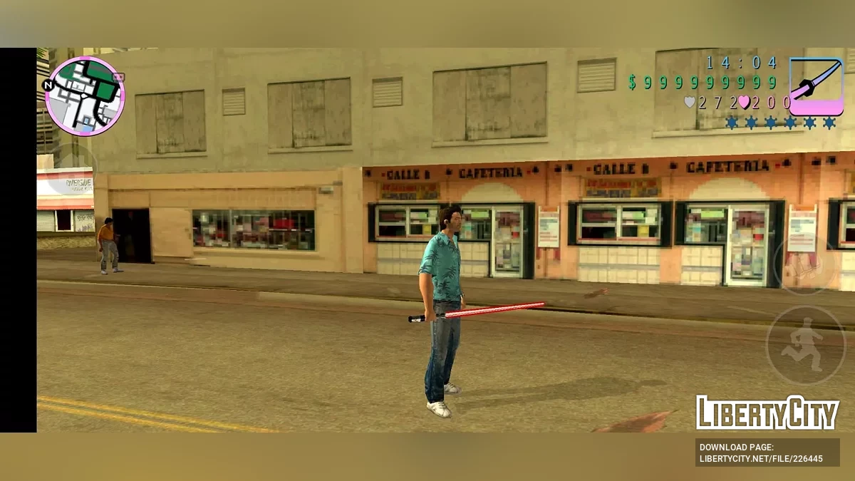 Чотирикольоровий світловий меч / GTA Vice City (iOS, Android)