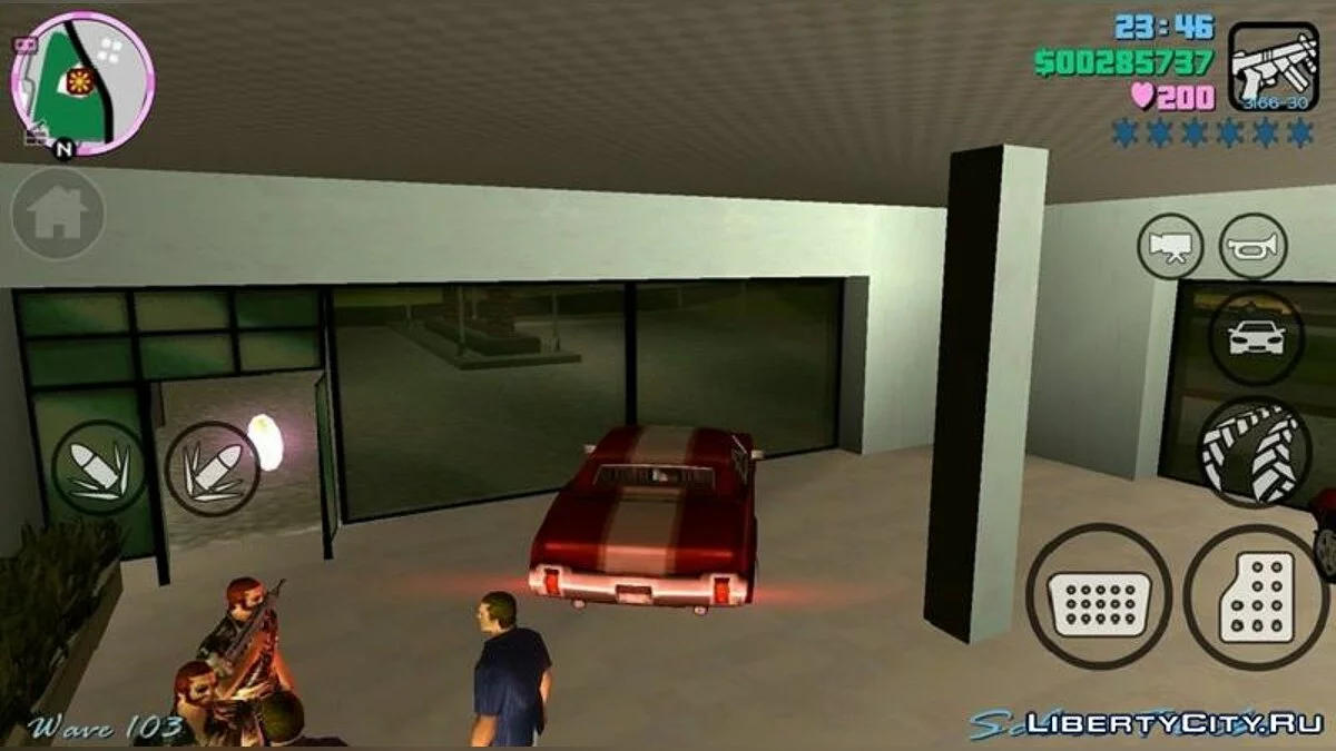 واجهة المستخدم وأيقونات بأسلوب سان أندرياس / GTA Vice City (iOS, Android)
