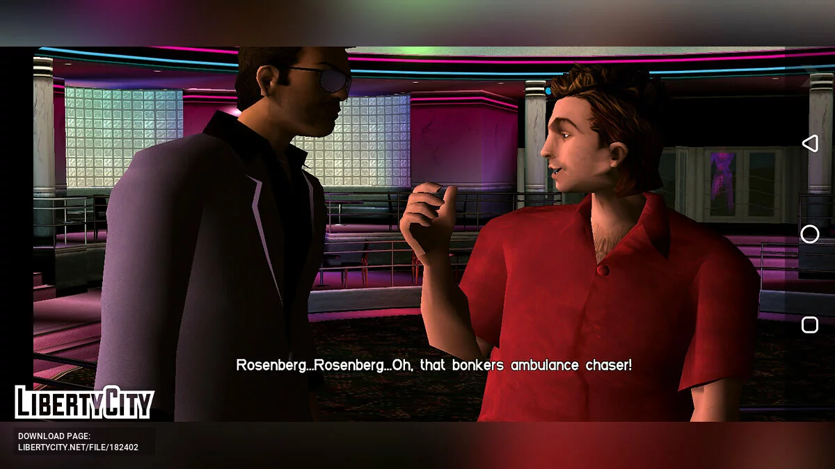 Artwork-style characters / GTA Vice City (iOS, Android)