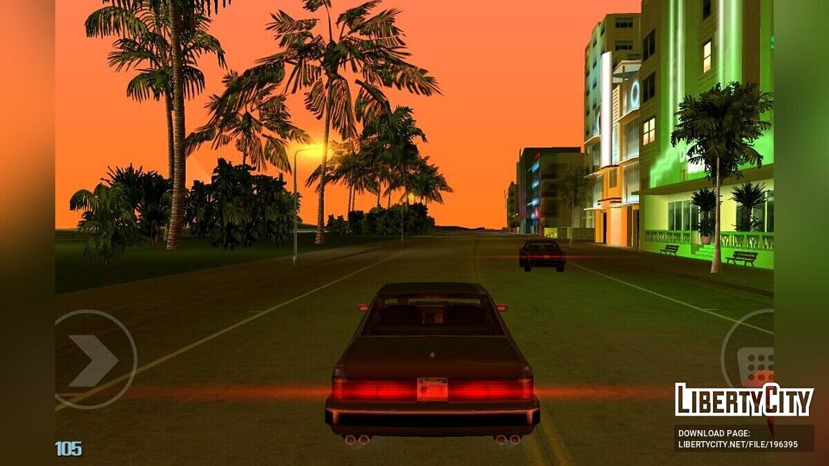 Mod Palm trees and timecycle from Vice City Stories for GTA Vice City (iOS, Android)