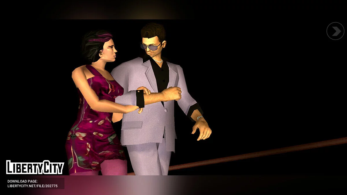 Personajes de diseño artístico beta / GTA Vice City (iOS, Android)