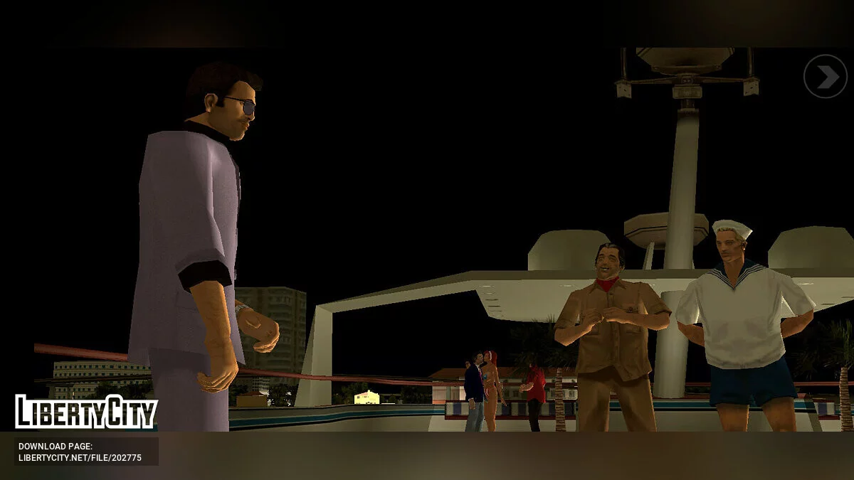 Personajes de diseño artístico beta / GTA Vice City (iOS, Android)