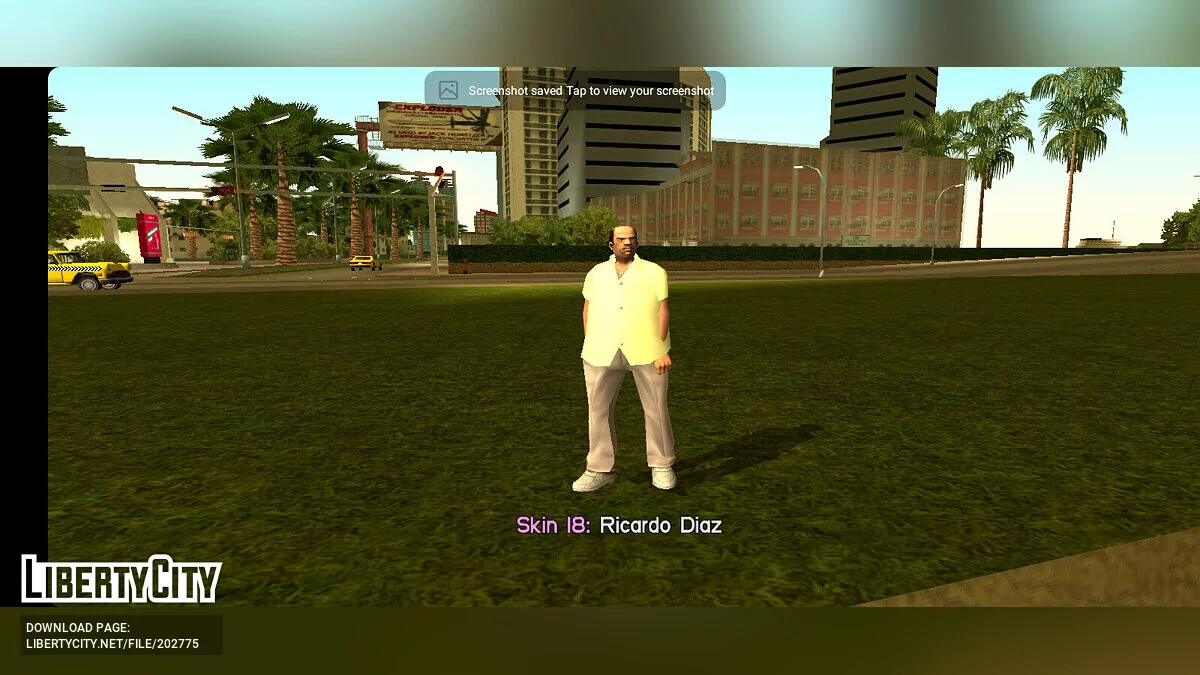 Personajes de diseño artístico beta / GTA Vice City (iOS, Android)