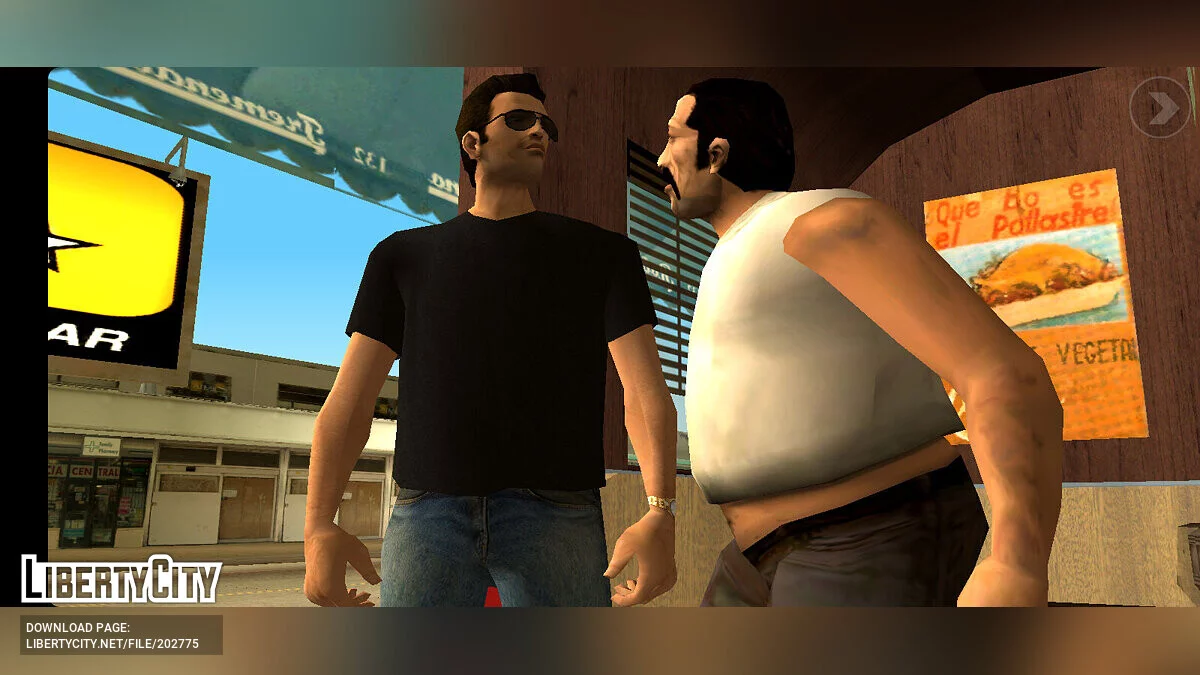 Personajes de diseño artístico beta / GTA Vice City (iOS, Android)