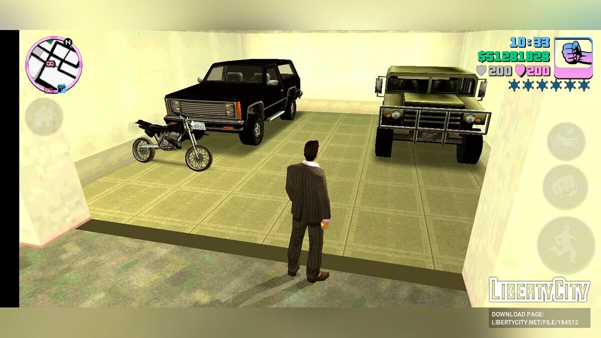 حفظ 100٪ مع 30 وسيلة نقل فريدة / GTA Vice City (iOS, Android)