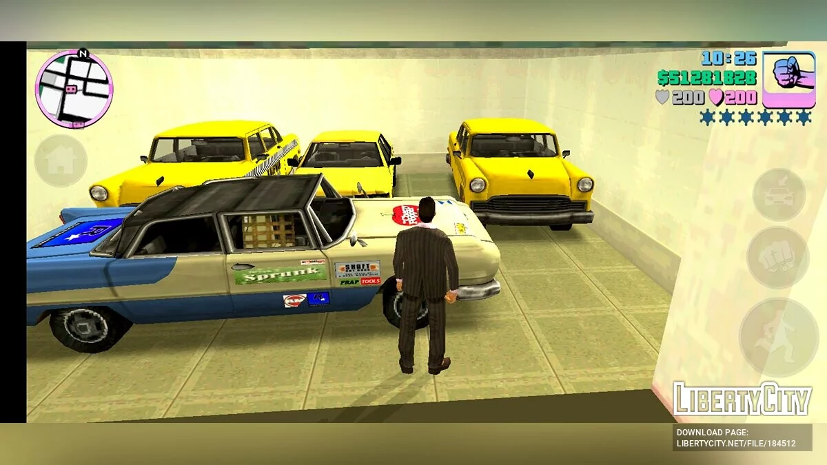 حفظ 100٪ مع 30 وسيلة نقل فريدة / GTA Vice City (iOS, Android)