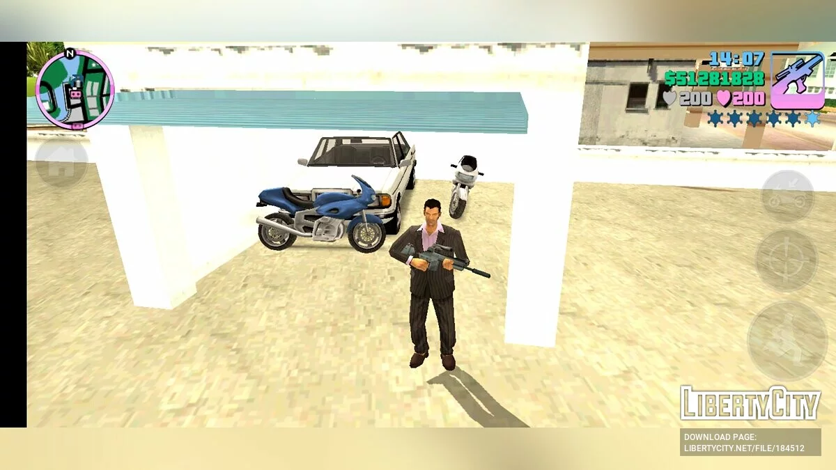حفظ 100٪ مع 30 وسيلة نقل فريدة / GTA Vice City (iOS, Android)