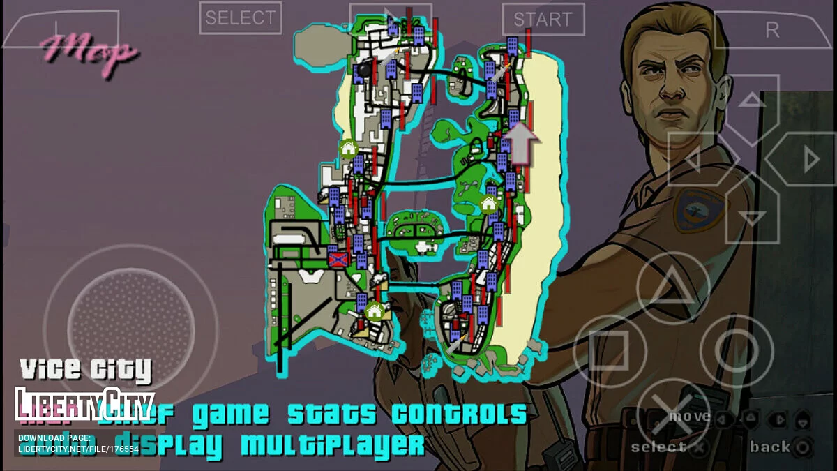 Improved Textures in Main Menu / GTA Vice City Stories