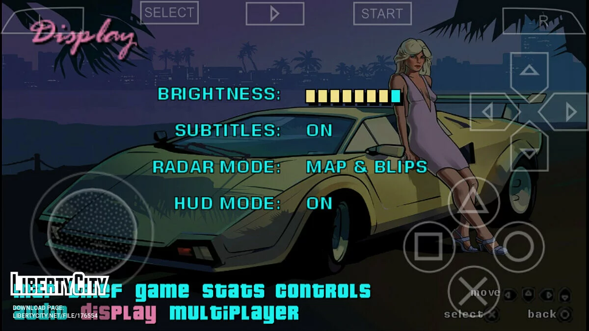 Improved Textures in Main Menu / GTA Vice City Stories