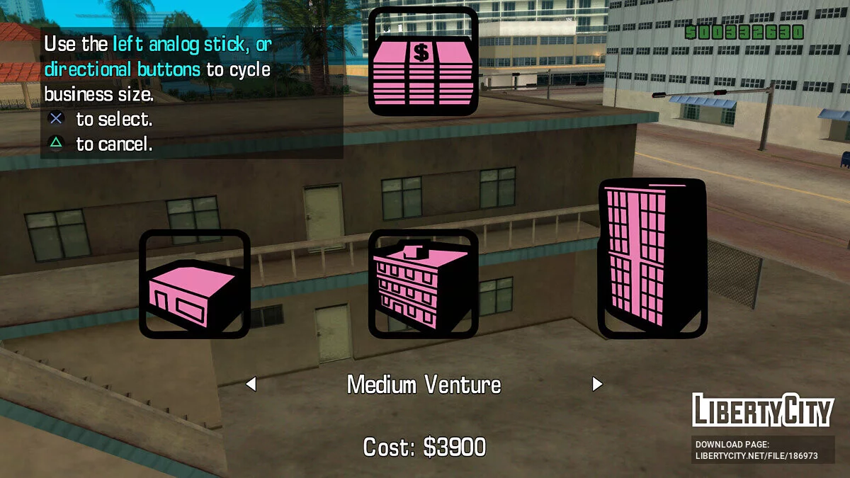 Покращений інтерфейс (для PCSX2) / GTA Vice City Stories