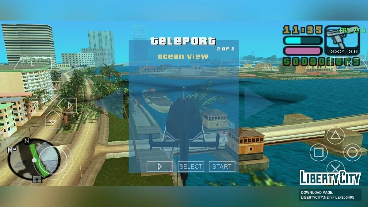 Menu CLEO para emulador PPSSPP / GTA Vice City Stories