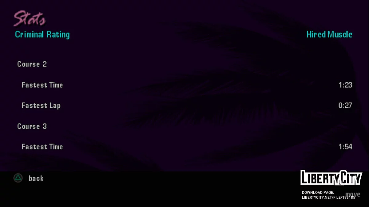 Starting save 49.20% (for PS2) / GTA Vice City Stories