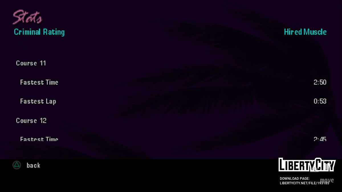 Starting save 49.20% (for PS2) / GTA Vice City Stories