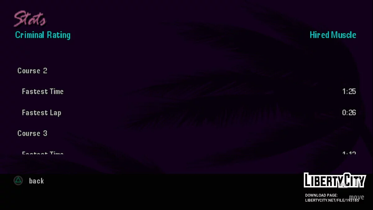 Starting save 49.20% (for PS2) / GTA Vice City Stories