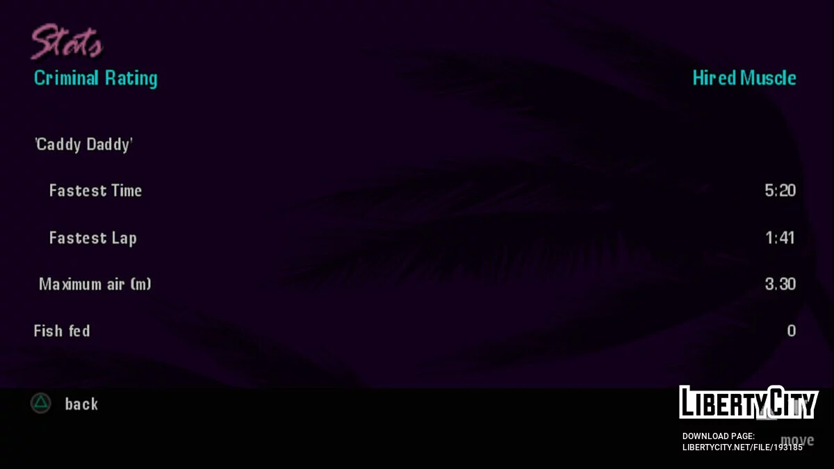 Starting save 49.20% (for PS2) / GTA Vice City Stories