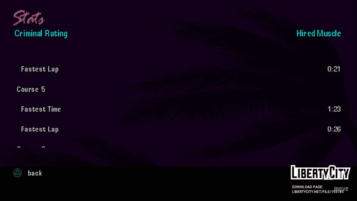 Starting save 49.20% (for PS2) / GTA Vice City Stories