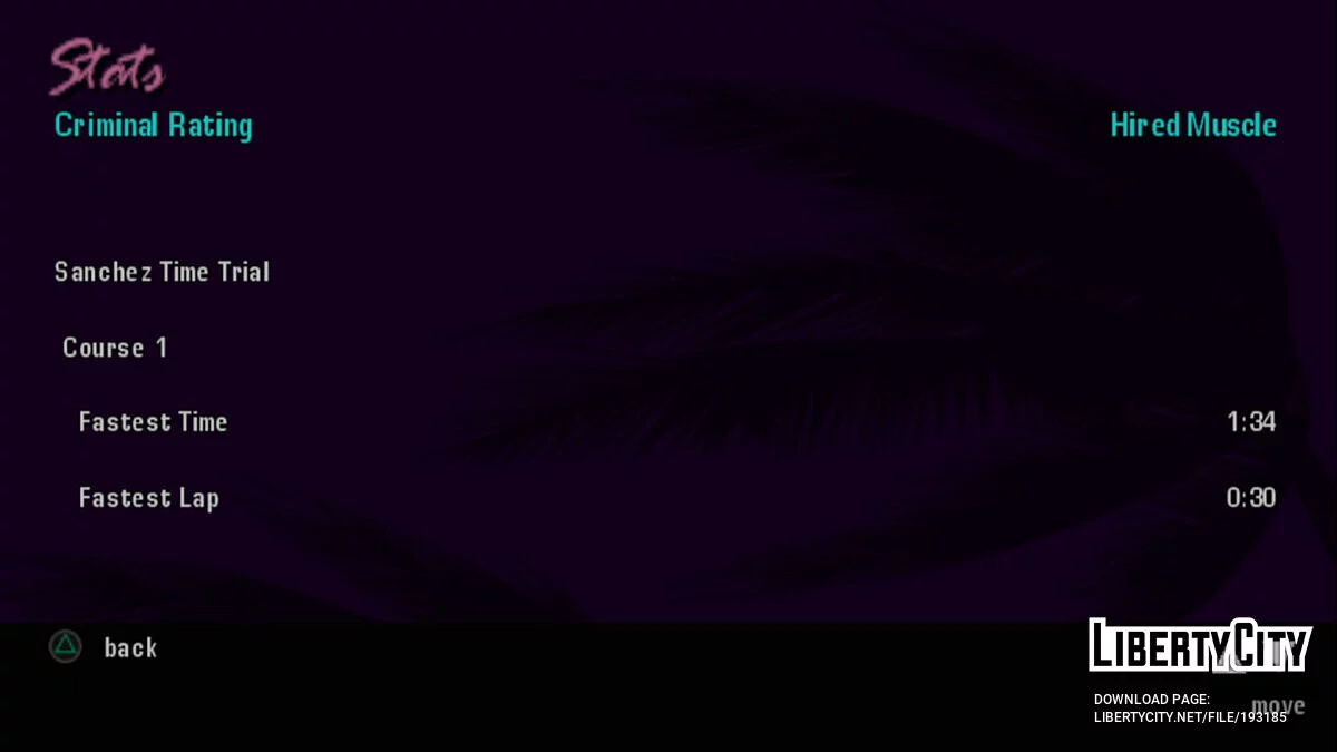 Starting save 49.20% (for PS2) / GTA Vice City Stories