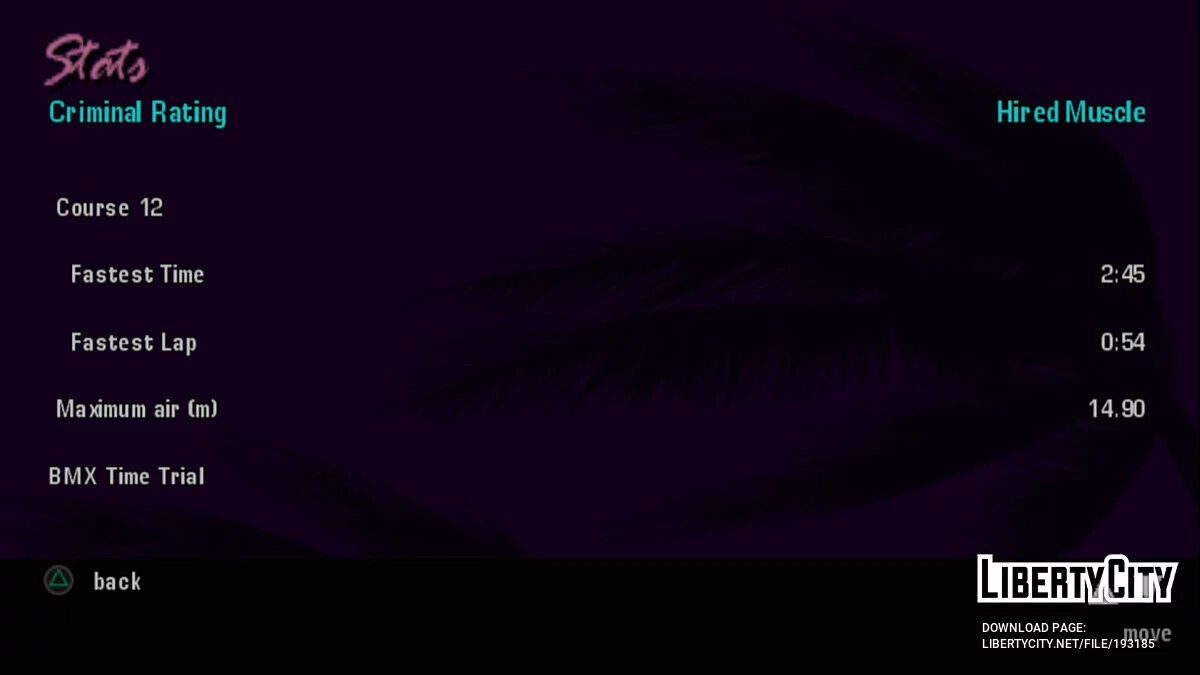 Starting save 49.20% (for PS2) / GTA Vice City Stories