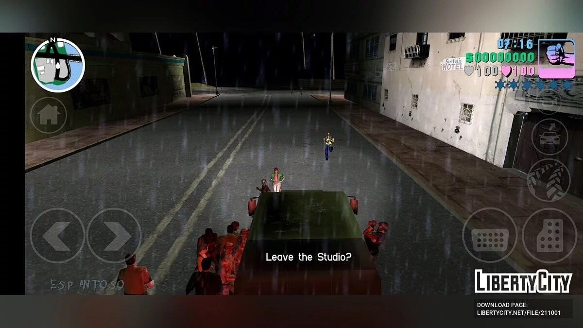Vice City Long Night (Android version) / GTA Vice City (iOS, Android)
