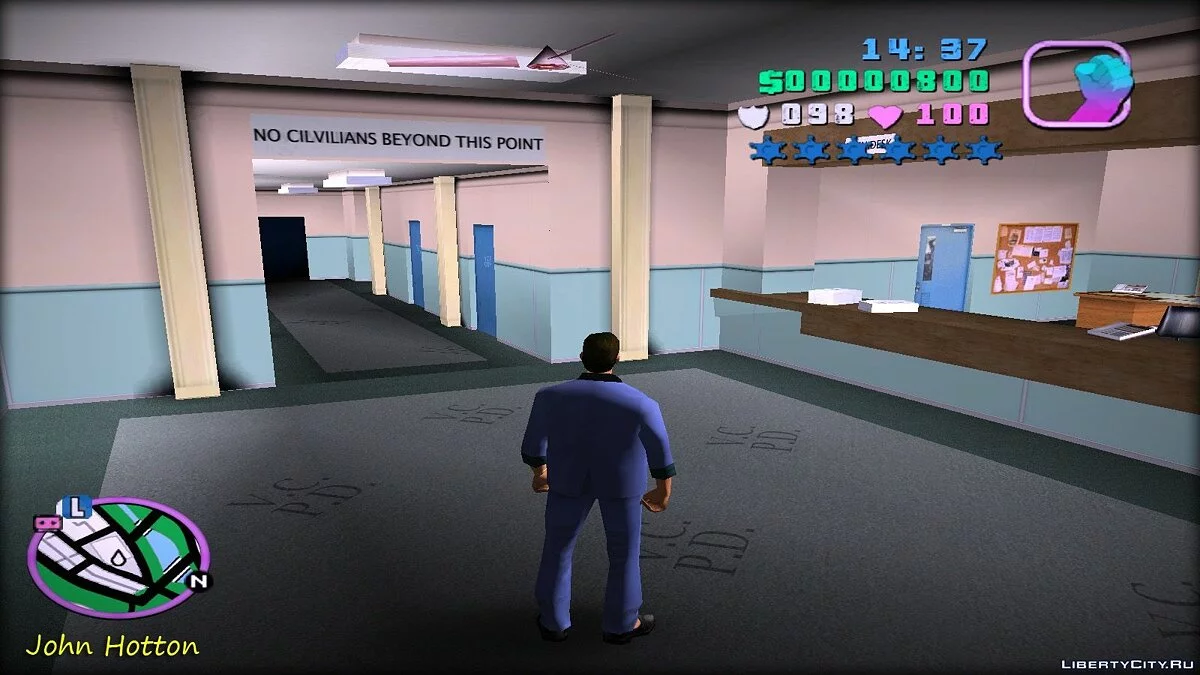 Нові текстури для поліцейського відділку / GTA Vice City