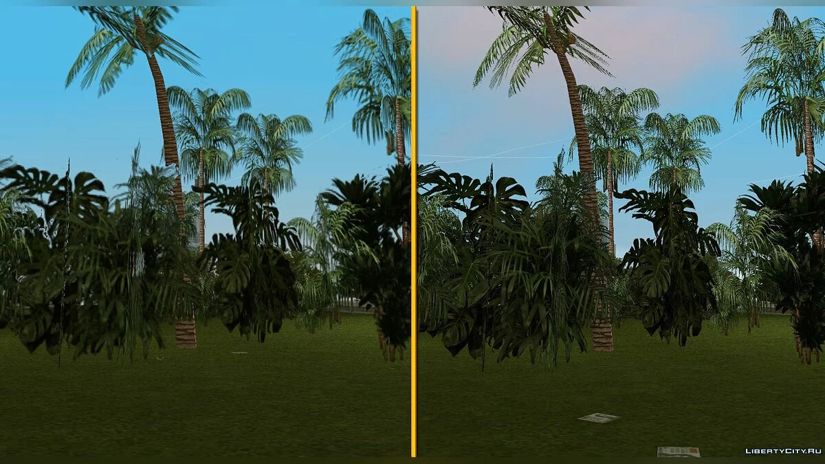 Оновлена HD рослинність / GTA Vice City